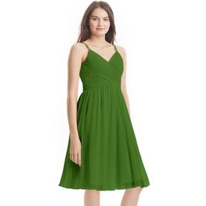 Azazie Sonia dress in moss - size 12